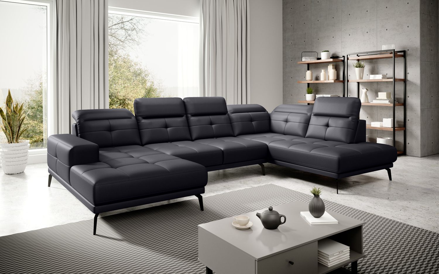 Corner Sofa Alnwick 72 | size: Width: 350cm, Height: 107cm, Depth: 205cm | color: Softis | image: 1 | variant: 1015330