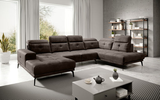 Corner Sofa Alnwick 80 | size: Width: 350cm, Height: 107cm, Depth: 205cm | color: Nube | image: 1 | variant: 1015338