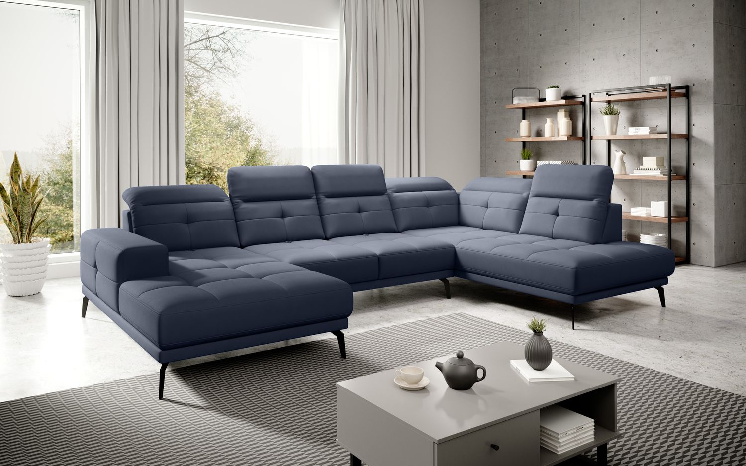 Corner Sofa Alnwick 93 | size: Width: 350cm, Height: 107cm, Depth: 205cm | color: Poco | image: 1 | variant: 1015351