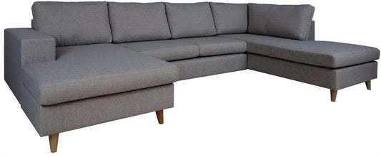 Corner Sofa Bicester | size: Width: 318cm, Height: 92cm, Depth: 185cm | color: Gray | image: 1 | variant: 1000342
