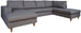 Corner Sofa Bicester | size: Width: 318cm, Height: 92cm, Depth: 185cm | color: Gray | image: 1 | variant: 1000342