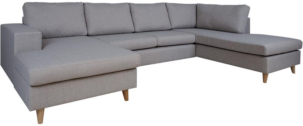 Corner Sofa Bicester | size: Width: 318cm, Height: 92cm, Depth: 185cm | color: Gray | image: 1 | variant: 1000344