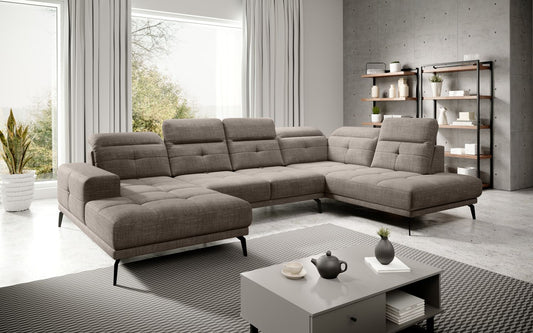 Corner Sofa Bretan 77 | size: Width: 350cm, Height: 107cm, Depth: 205cm | color: Marte | image: 1 | variant: 1014389