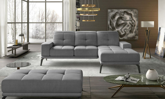 Corner Sofa East Piacenza 16 | size: Width: 265cm, Height: 98cm, Depth: 53cm | color: Monolith | image: 1 | variant: 1017488