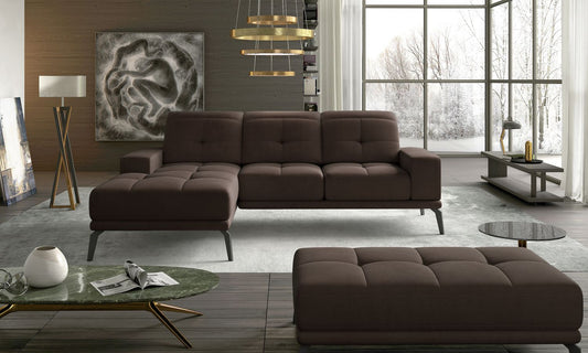 Corner Sofa East Piacenza 45 | size: Width: 265cm, Height: 98cm, Depth: 53cm | color: Jasmine | image: 1 | variant: 1017517