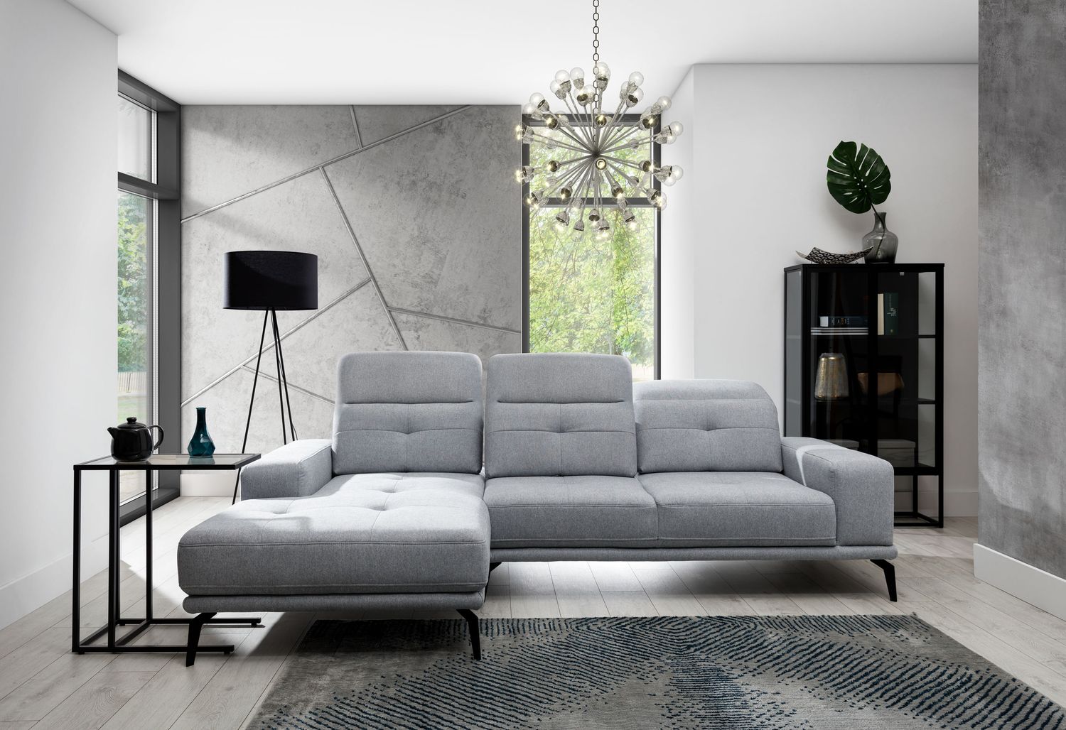 Corner Sofa East Piacenza 70 | size: Width: 265cm, Height: 98cm, Depth: 175cm | color: Primo | image: 1 | variant: 1017542