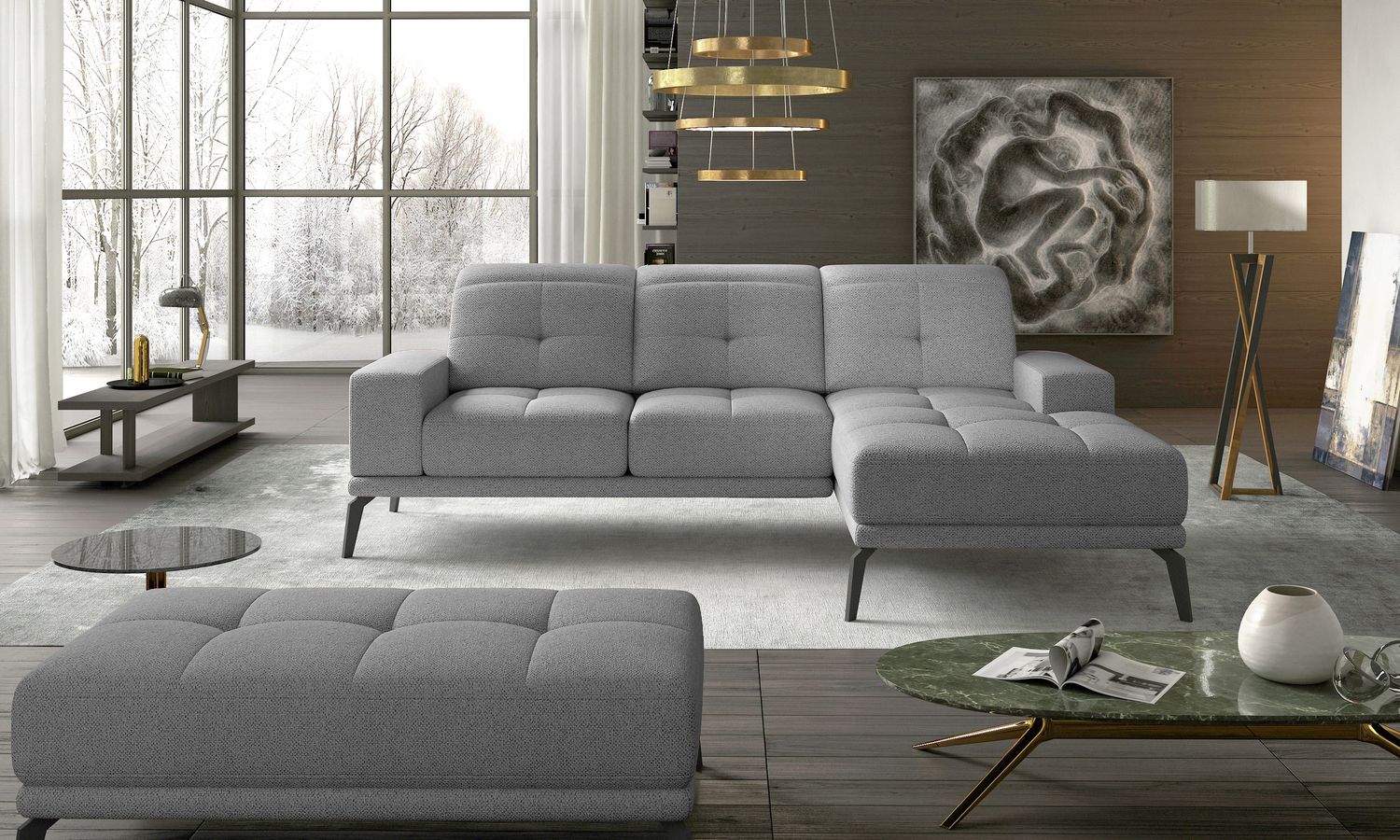 Corner Sofa East Piacenza 9 | size: Width: 265cm, Height: 98cm, Depth: 53cm | color: Grande | image: 1 | variant: 1017481