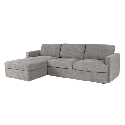 Corner Sofa Exeter | size: Width: 256cm, Height: 85cm, Depth: 163cm | color: Gray | image: 1 | variant: 1000087