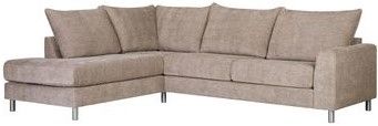 Corner Sofa Leila 1 | size: Width: 269cm, Height: 89cm, Depth: 92cm | color: Beige | image: 0 | variant: 1012601