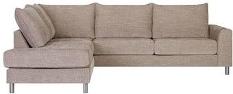 Corner Sofa Leila 1 | size: Width: 269cm, Height: 89cm, Depth: 92cm | color: Beige | image: 1 | variant: 1012601
