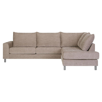 Corner Sofa Leila | size: Width: 269cm, Height: 89cm, Depth: 92cm | color: Beige | image: 3 | variant: 1012600