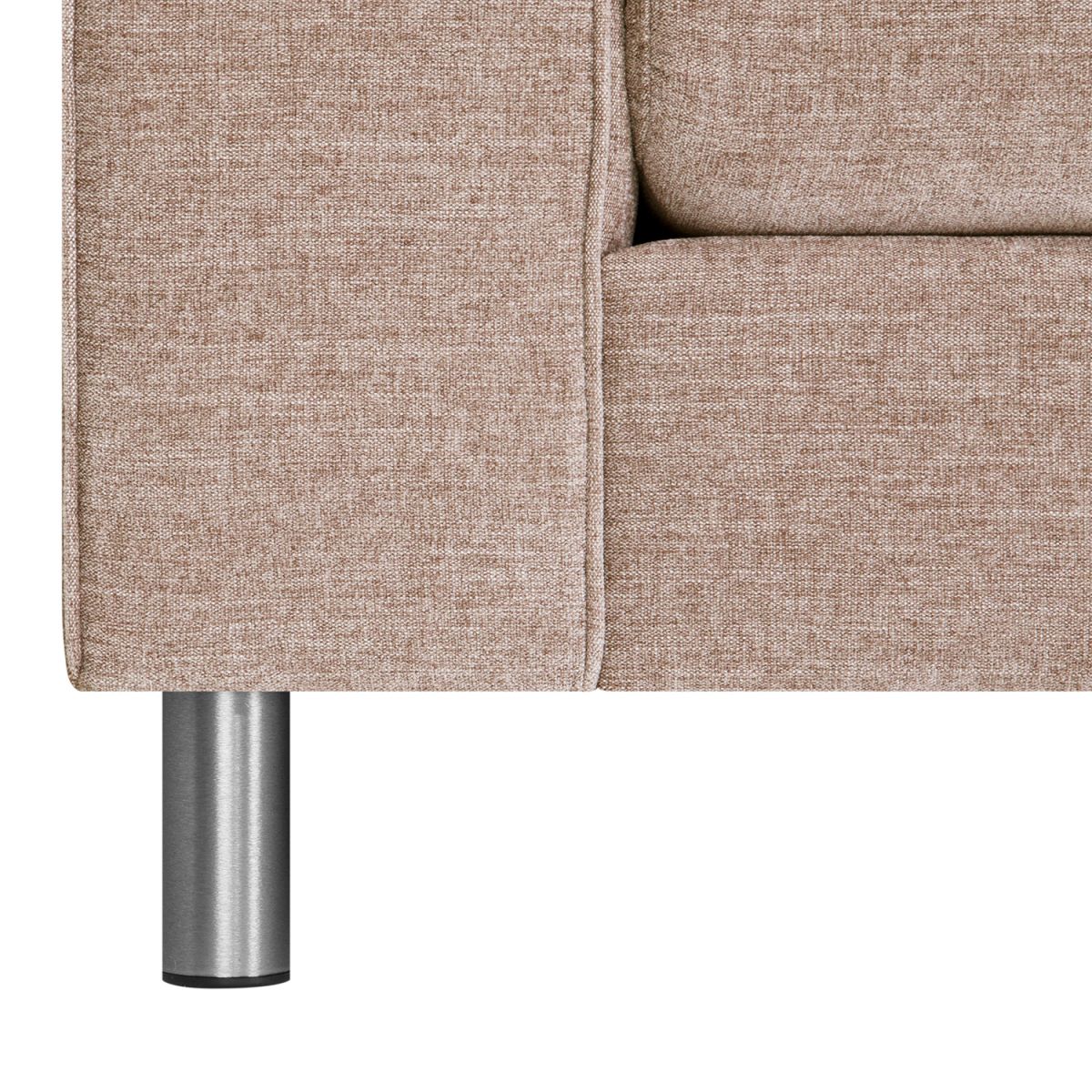 Corner Sofa Leila | size: Width: 269cm, Height: 89cm, Depth: 92cm | color: Beige | image: 5 | variant: 1012600