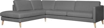 Corner Sofa Lisanna | size: Width: 260cm, Height: 80cm, Depth: 90cm | color: Gray | image: 0 | variant: 1002271