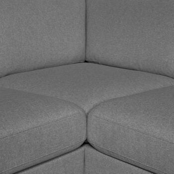 Corner Sofa Lisanna | size: Width: 260cm, Height: 80cm, Depth: 90cm | color: Gray | image: 3 | variant: 1002271