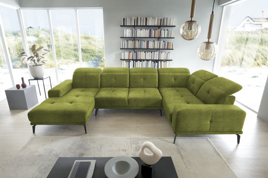Corner Sofa Louth 103 | size: Width: 350cm, Height: 77cm, Depth: 201cm | color: Loco | image: 1 | variant: 1015980
