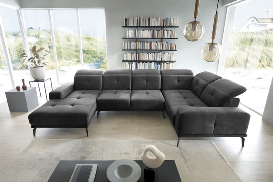 Corner Sofa Louth 71 | size: Width: 350cm, Height: 77cm, Depth: 201cm | color: Nube | image: 1 | variant: 1015948