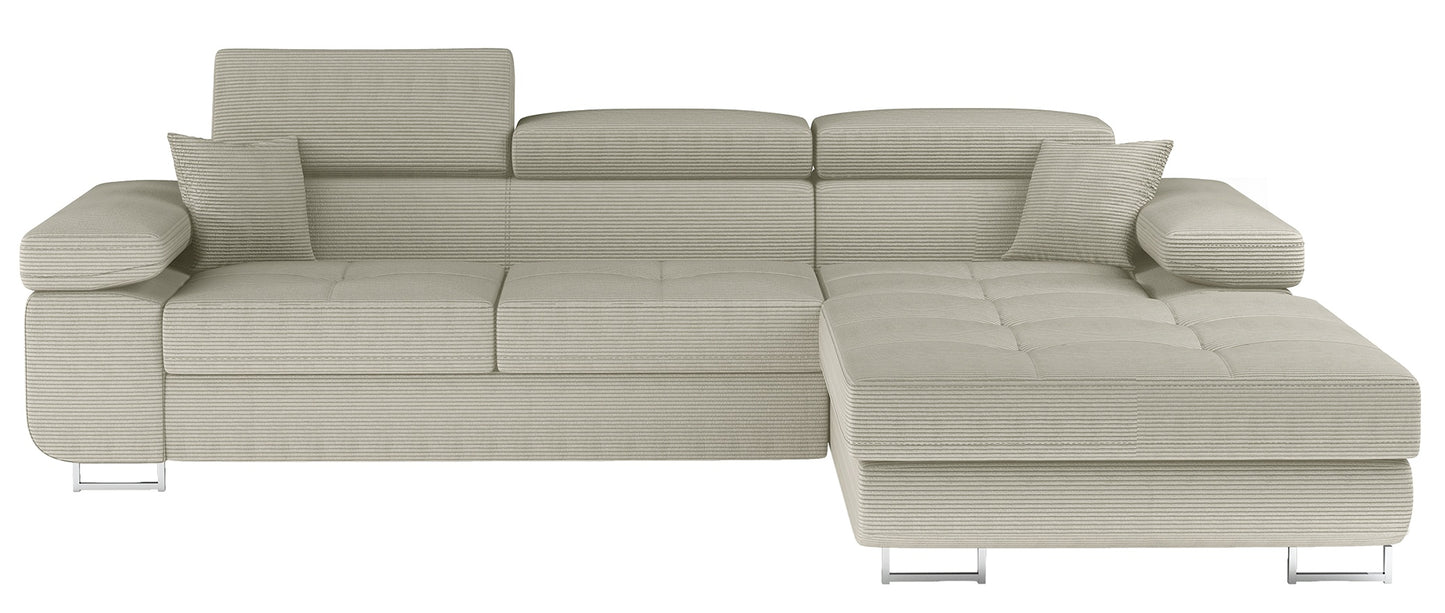 Corner Sofa Reykjavik 1 | size: Width: 289cm, Height: 85cm, Depth: 203cm | color: Beige | image: 0 | variant: 1009757