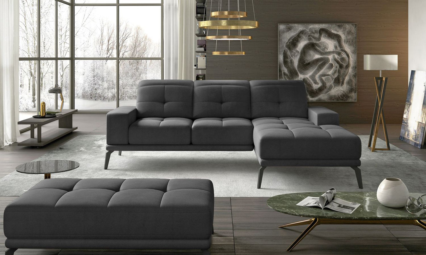 Corner Sofa Torrense 20 | size: Width: 265cm, Height: 98cm, Depth: 53cm | color: Monolith | image: 1 | variant: 1016546
