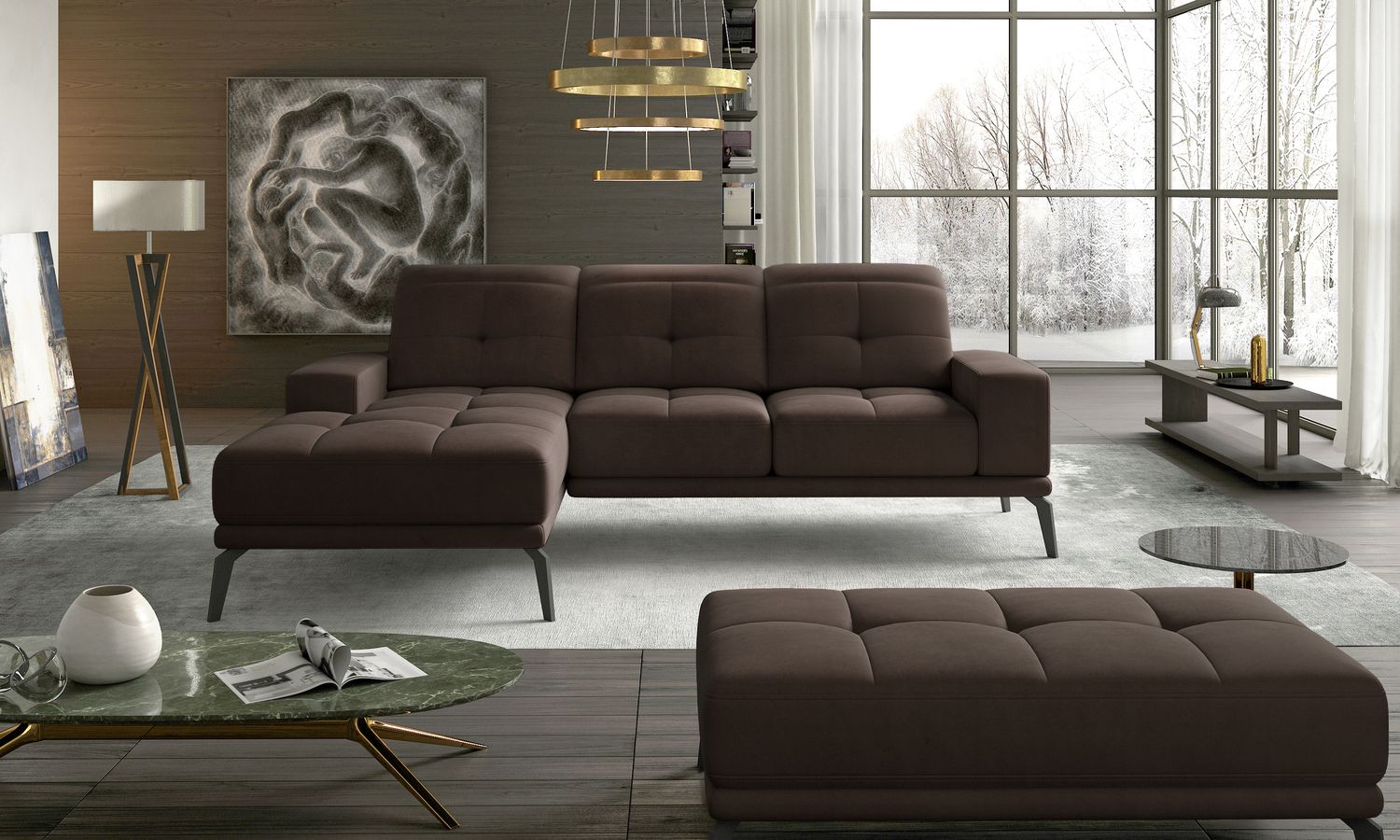 Corner Sofa Torrense 45 | size: Width: 265cm, Height: 98cm, Depth: 53cm | color: Jasmine | image: 1 | variant: 1016571