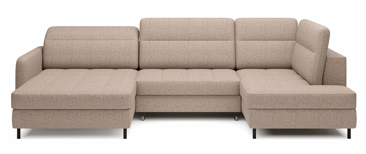 Corner Sofa West Manningtree 1 | size: Width: 306cm, Height: 100cm, Depth: 165cm | color: Aubron | image: 0 | variant: 1009748