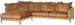 Corner Sofa Witney | size: Width: 300cm, Height: 90cm, Depth: 205cm | color: Brown | image: 1 | variant: 1000350