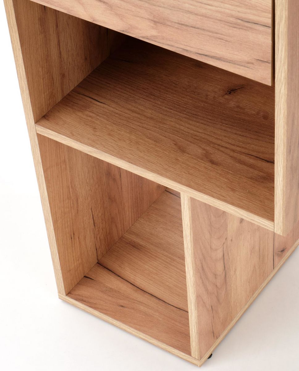 Desk Denver | size: Length: 57cm, Width: 127cm, Height: 90cm | color: White/Oak | image: 8 | variant: 1003240