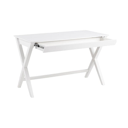 Desk East Dover | size: Length: 120cm, Width: 60cm, Height: 75cm | color: White | image: 1 | variant: 1005355