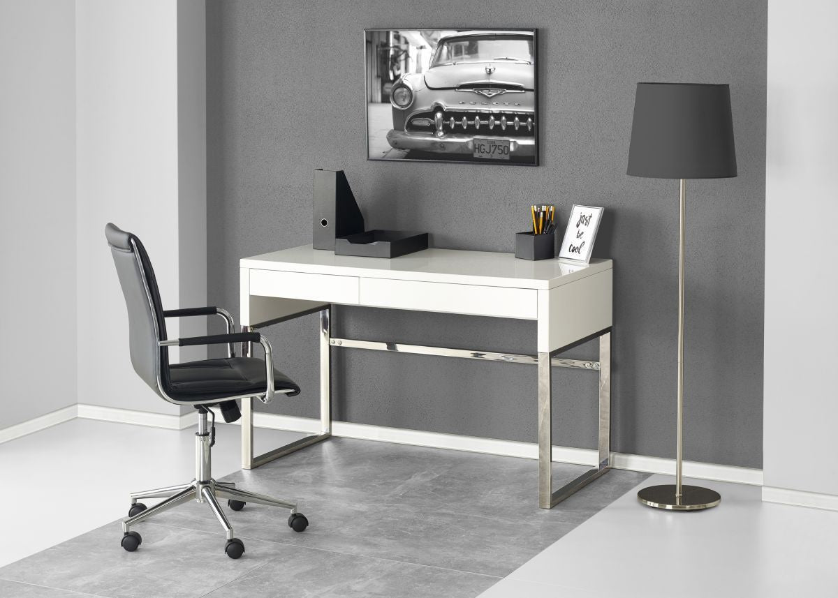 Desk East Indianapolis | size: Length: 60cm, Width: 120cm, Height: 76cm | color: White | image: 4 | variant: 1006885