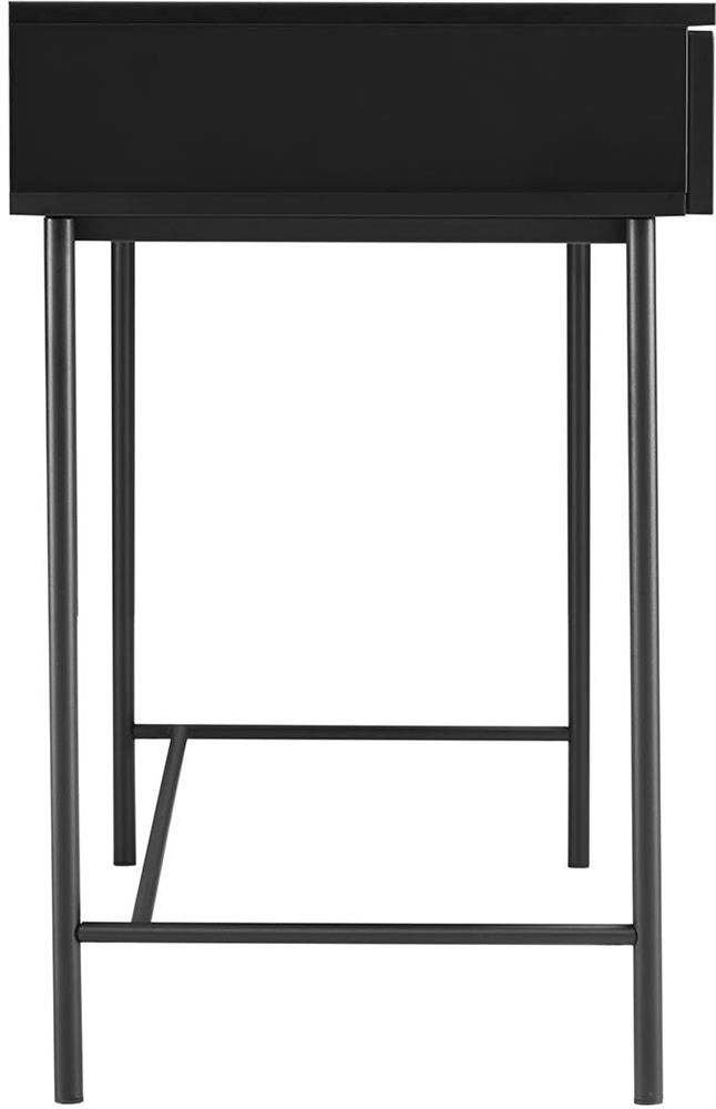 Desk Milton | size: Length: 50cm, Width: 120cm, Height: 79cm | color: Black | image: 3 | variant: 1001595