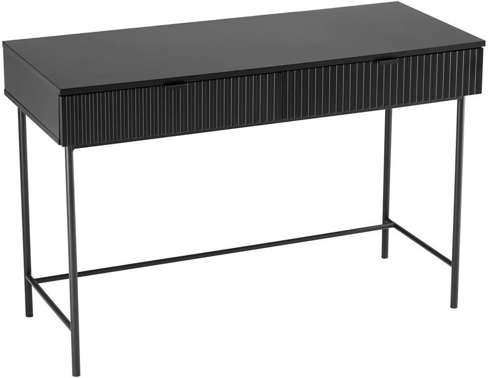 Desk Milton | size: Length: 50cm, Width: 120cm, Height: 79cm | color: Black | image: 4 | variant: 1001595