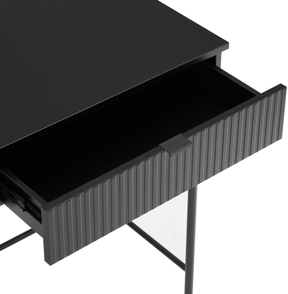 Desk Milton | size: Length: 50cm, Width: 120cm, Height: 79cm | color: Black | image: 7 | variant: 1001595