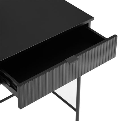 Desk Milton | size: Length: 50cm, Width: 120cm, Height: 79cm | color: Black | image: 7 | variant: 1001595