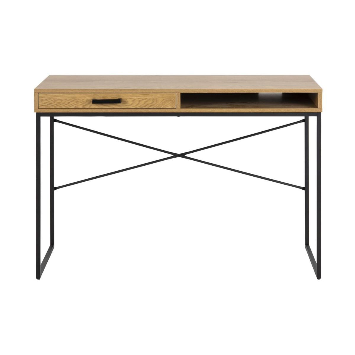 Desk Seaford 2 | size: Length: 110cm, Width: 45cm, Height: 75cm | color: Oak | image: 0 | variant: 1011786