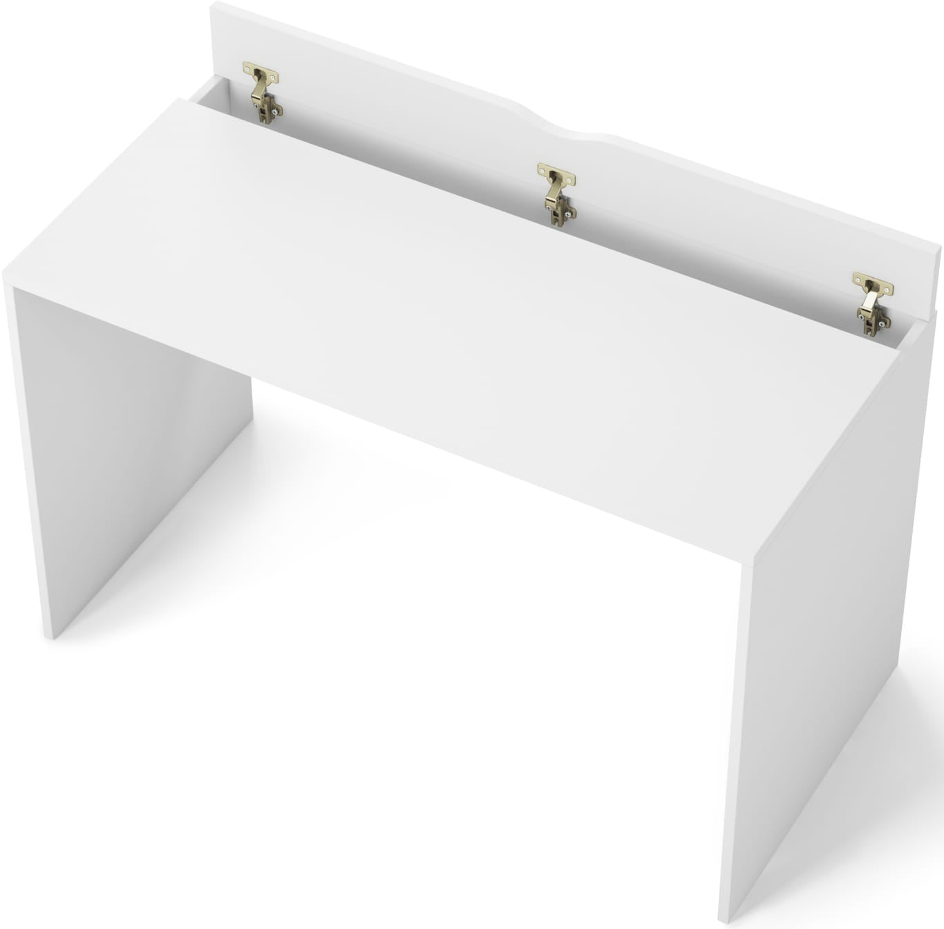Desk Vercelli 1 | size: Length: 60cm, Width: 140cm, Height: 75cm | color: White | image: 2 | variant: 1010573