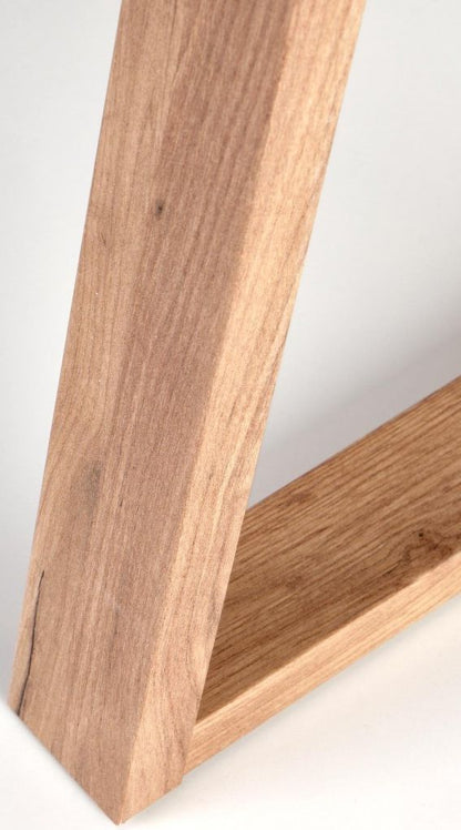 Desk West Ascot | size: Length: 60cm, Width: 165cm, Height: 78cm | color: Oak/Grey | image: 2 | variant: 1007204