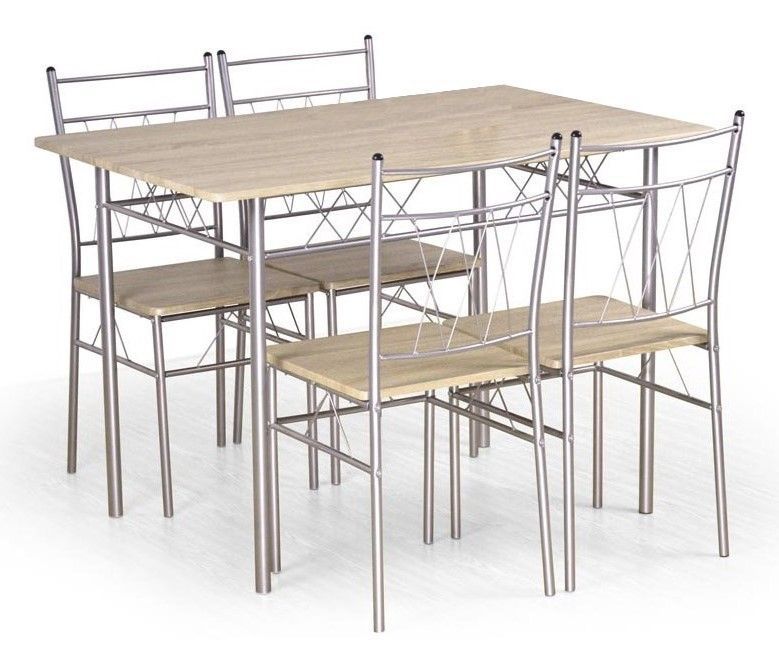 Dining Room Furniture Set East Guangzhou | size: Length: 70cm, Width: 110cm, Height: 75cm | color: Beige/Grey | image: 1 | variant: 1006894