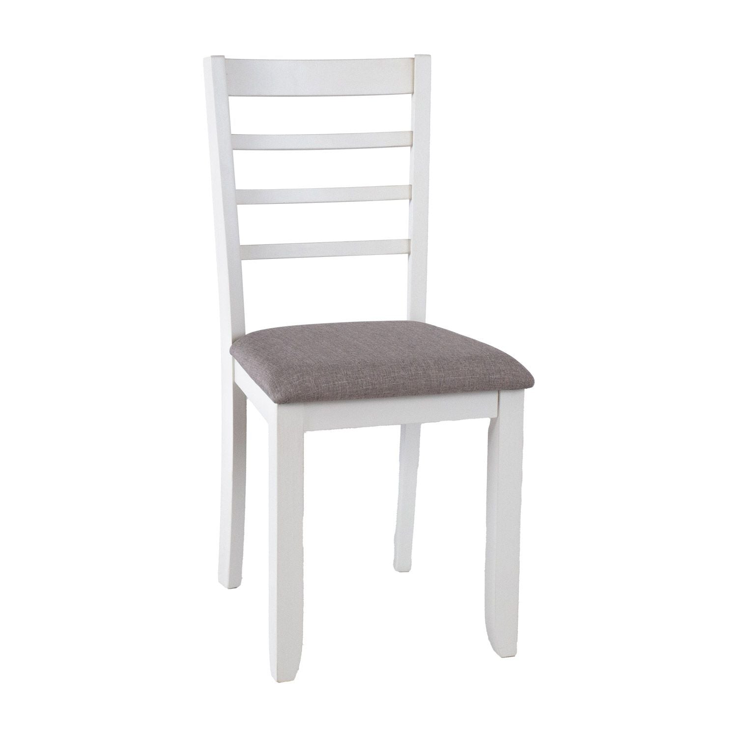 Dining Room Furniture Set East Mazeikiai | size: Length: 91cm, Width: 183cm, Height: 75cm | color: White/Grey | image: 2 | variant: 1006528