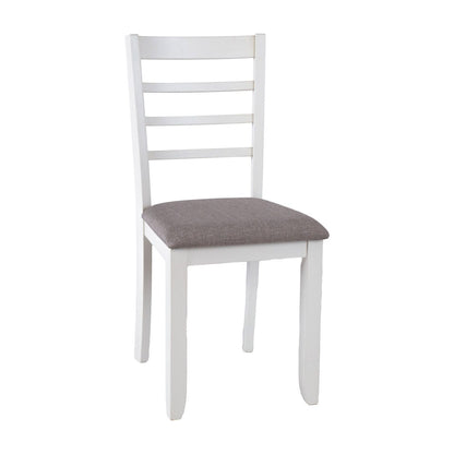 Dining Room Furniture Set East Mazeikiai | size: Length: 91cm, Width: 183cm, Height: 75cm | color: White/Grey | image: 2 | variant: 1006528
