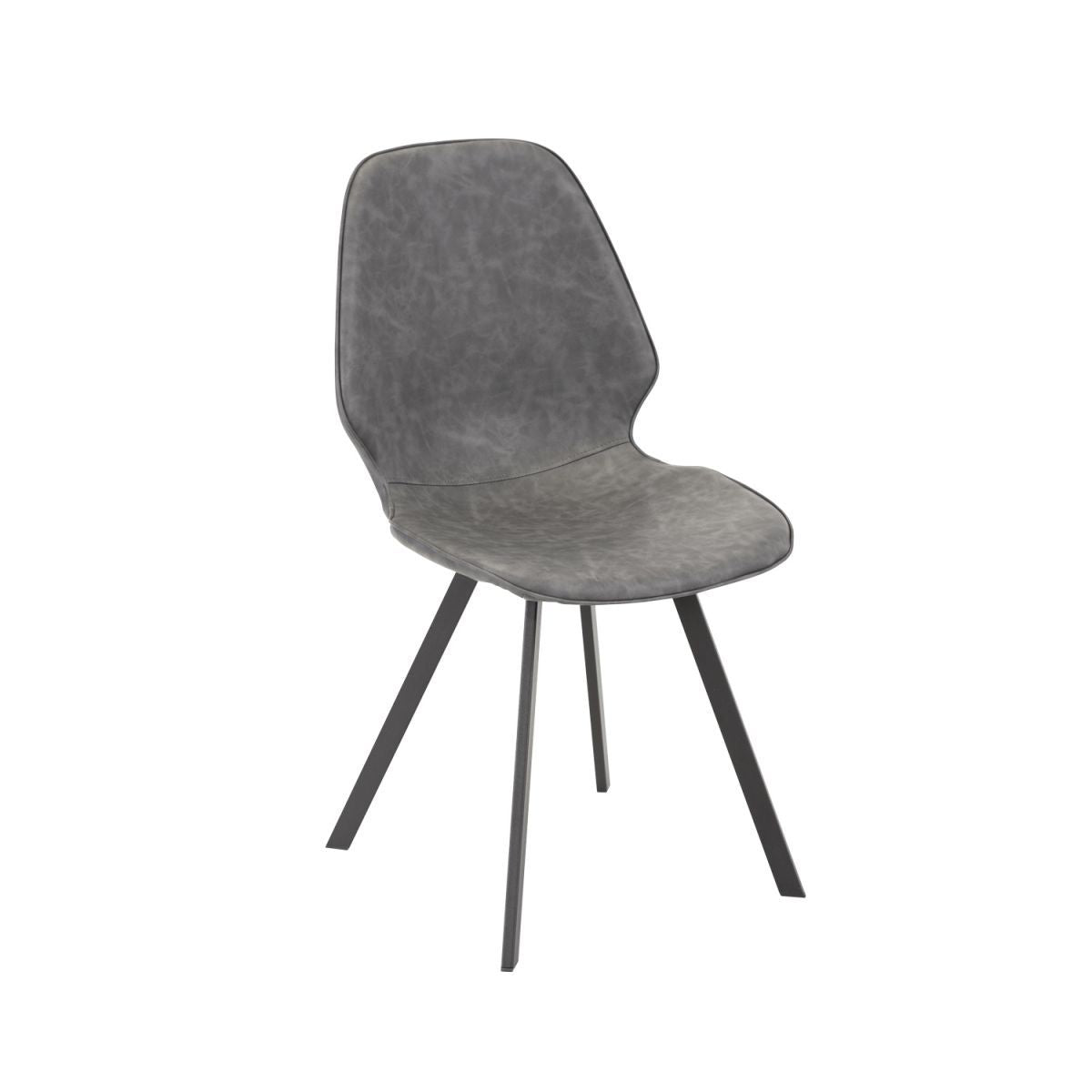 Dining Room Furniture Set Rochester | size: Length: 90cm, Width: 160cm, Height: 75cm | color: Black/Oak/Grey | image: 1 | variant: 1005105