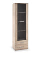 Display Cabinet Copenhagen | size: Width: 60cm, Height: 200cm, Depth: 40cm | color: Oak | image: 1 | variant: 1001953