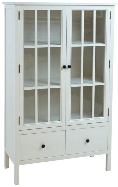Display Cabinet East Beirut | size: Width: 80.5cm, Height: 136cm, Depth: 35cm | color: White | image: 1 | variant: 1006179
