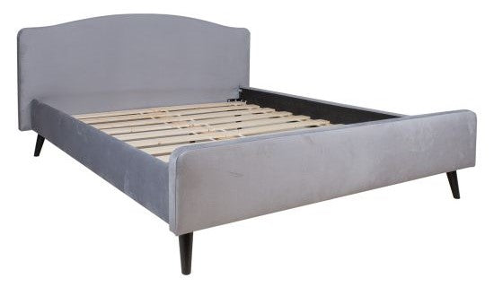 Double Bed Bargoed | size: Length: 214cm, Width: 182cm, Height: 99cm | color: Gray | image: 1 | variant: 1005805