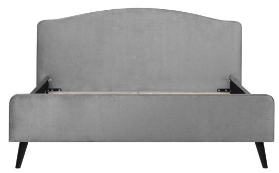 Double Bed Bargoed | size: Length: 214cm, Width: 182cm, Height: 99cm | color: Gray | image: 3 | variant: 1005805