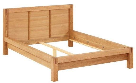 Double Bed Drammen | size: Length: 214.5cm, Width: 176cm, Height: 91cm | color: Brown | image: 3 | variant: 1005014