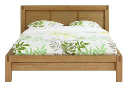 Double Bed Drammen | size: Length: 214.5cm, Width: 176cm, Height: 91cm | color: Brown | image: 4 | variant: 1005014