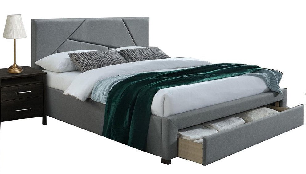 Double Bed East Ankara | size: Length: 214cm, Width: 165cm, Height: 102cm | color: Gray | image: 1 | variant: 1006684