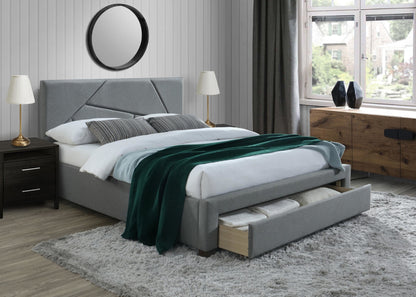 Double Bed East Ankara | size: Length: 214cm, Width: 165cm, Height: 102cm | color: Gray | image: 2 | variant: 1006684