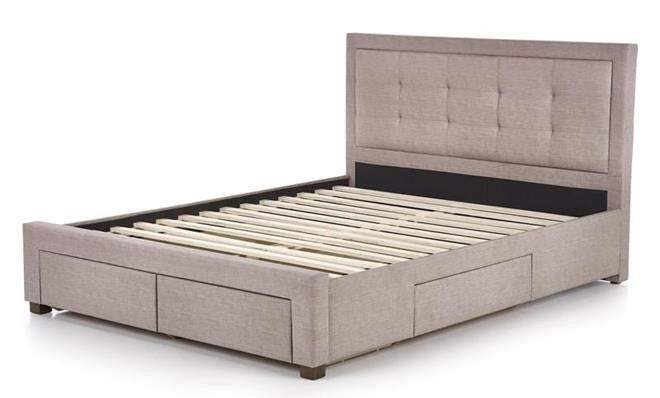 Double Bed East Bangkok | size: Length: 215cm, Width: 164cm, Height: 111cm | color: Beige | image: 3 | variant: 1006694