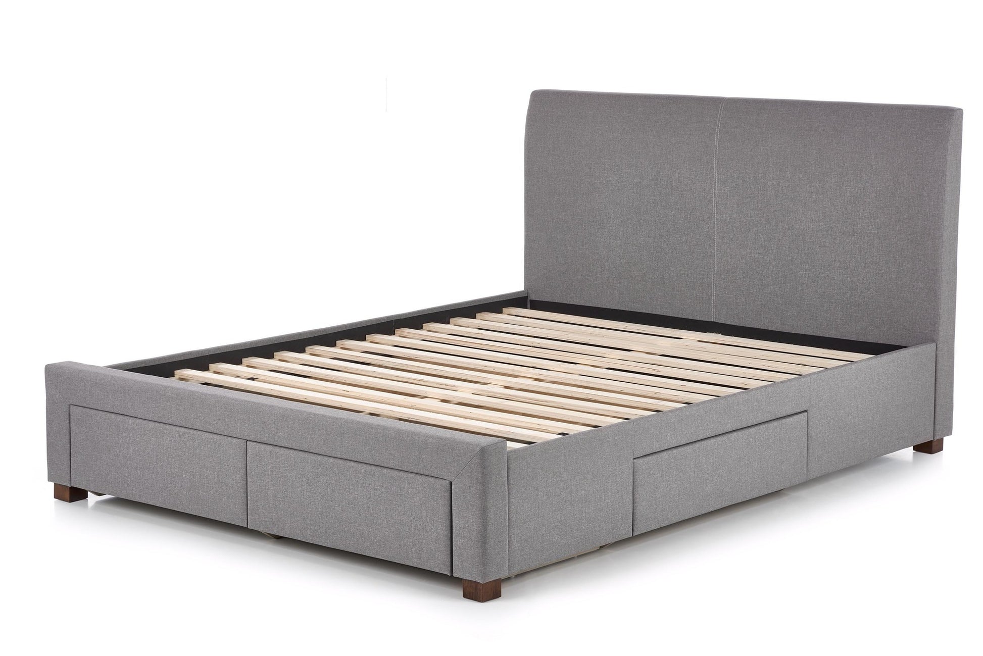 Double Bed East Gloucester | size: Length: 220cm, Width: 164cm, Height: 106cm | color: Gray | image: 3 | variant: 1006692