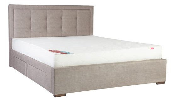 Double Bed East Marlow | size: Length: 215cm, Width: 164.5cm, Height: 110cm | color: Beige | image: 4 | variant: 1005007